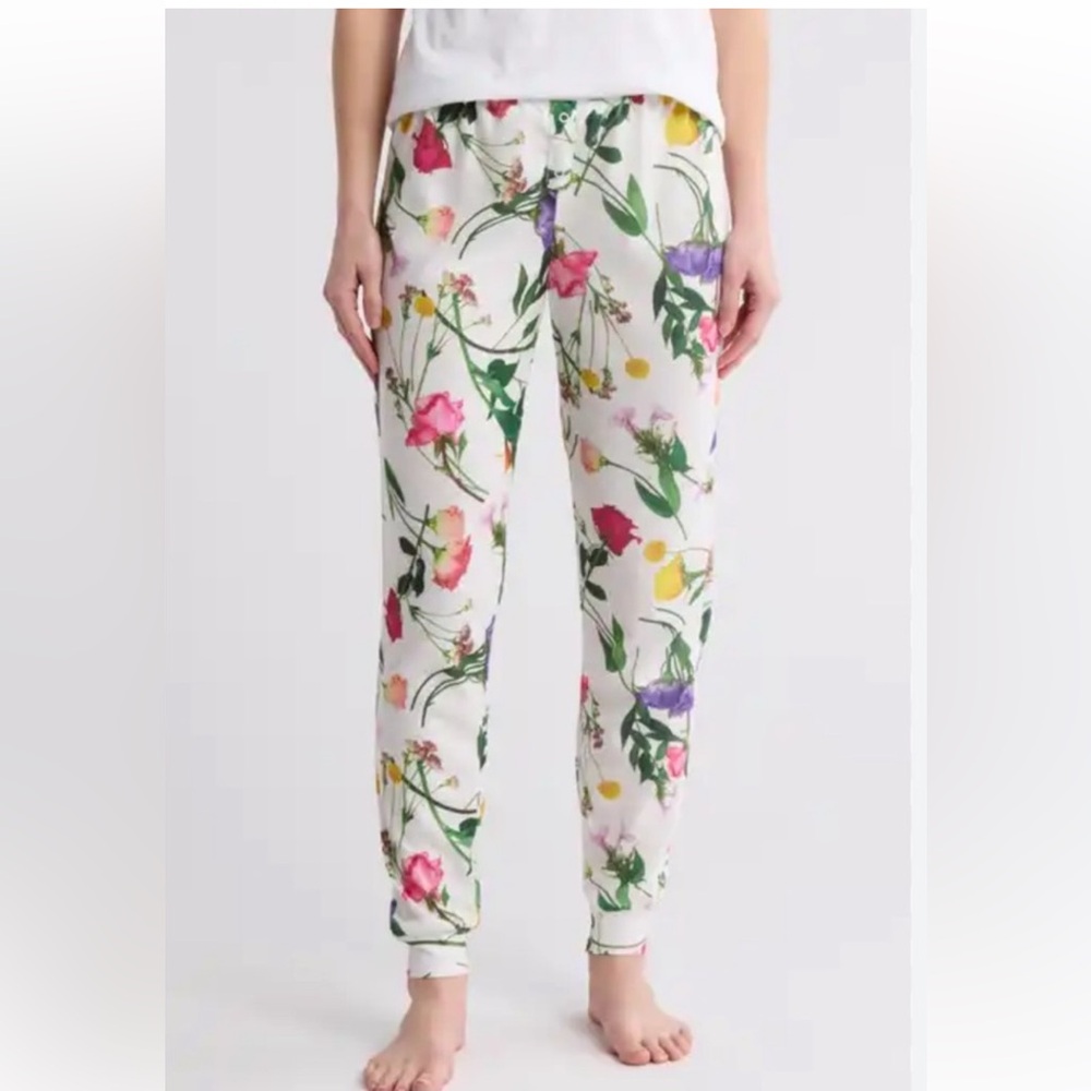 Ted Baker Floral Waffle Knit Thermal Lounge Pants Joggers Women’s Medium